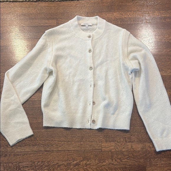 Favorite Daughter Sweaters - Favorite Daughter Cream Button-Up Cardigan